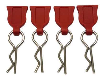 Plastic Easy Pulls (4) w/ Body Clips for 1/10 Scale