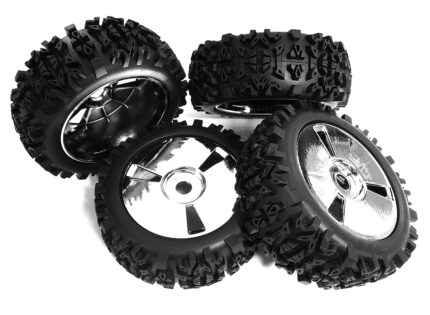 Tires, Wheels & Inserts TK34 Style w/ 17mm Hex for 1/8 Buggy Size 4pcs OD=120mm
