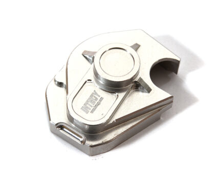 Silver Alloy Machined Pinion & Spur Gear Cover for Axial 1/24 SCX24