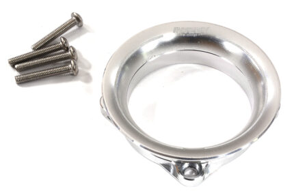 Silver Aluminum Cold Air Intake Ram Funnel for 40x40mm Size Cooling Fan