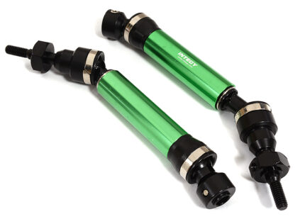 Green Front Universal Drive Shaft (2) for Traxxas 1/10 Slash 4X4 & Stampede 4X4