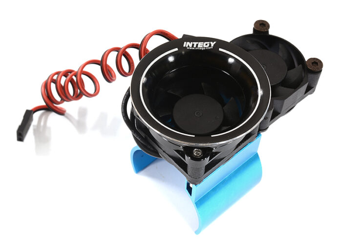 Thermo Controlled Twin 30x30mm Fan w/ Intake Ram Funnel for 36mm Motor, 1/10 RC - Image 1