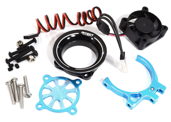 Thermo Controlled 30x30mm Fan w/ Intake Ram Funnel for 35-36mm Motor 540 & 550 - Image 1