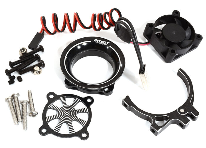 Thermo Controlled 30x30mm Fan w/ Intake Ram Funnel for 35-36mm Motor 540 & 550 - Image 1