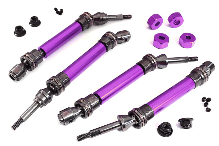 Alloy Front & Rear Universal Drive Shaft Set for Traxxas 1/10 Slash 4X4 - Image 1