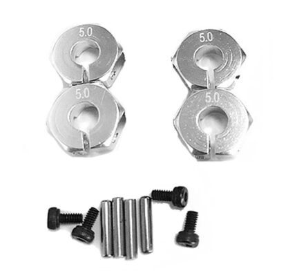 12mm Hex Wheel (4) Hub 5mm Thick for 1/10 Traxxas, Axial, Tamiya, Drift & TC