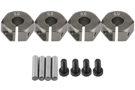 12mm Hex Wheel (4) Hub 6mm Thick for 1/10 Traxxas, Axial, Tamiya, Drift & TC