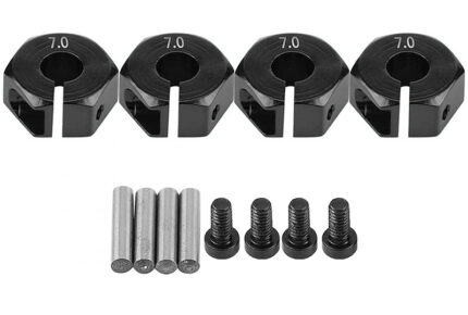 12mm Hex Wheel (4) Hub 7mm Thick for 1/10 Traxxas, Axial, Tamiya, Drift & TC