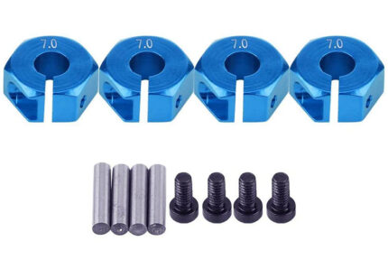 12mm Hex Wheel (4) Hub 7mm Thick for 1/10 Traxxas, Axial, Tamiya, Drift & TC