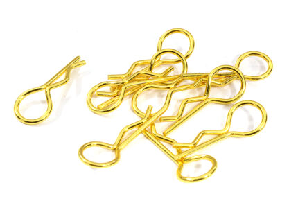 Bent-Up Body Clips (10) for 1/10 RC Cars & Trucks (LxW=24x9mm)