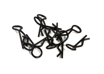 Bent-Up Body Clips (10) for 1/10 RC Cars & Trucks (LxW=23x9mm)