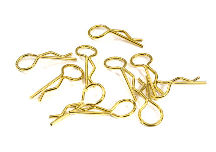 Bent-Up Body Clips (10) for 1/10 RC Cars & Trucks (LxW=24x9mm)