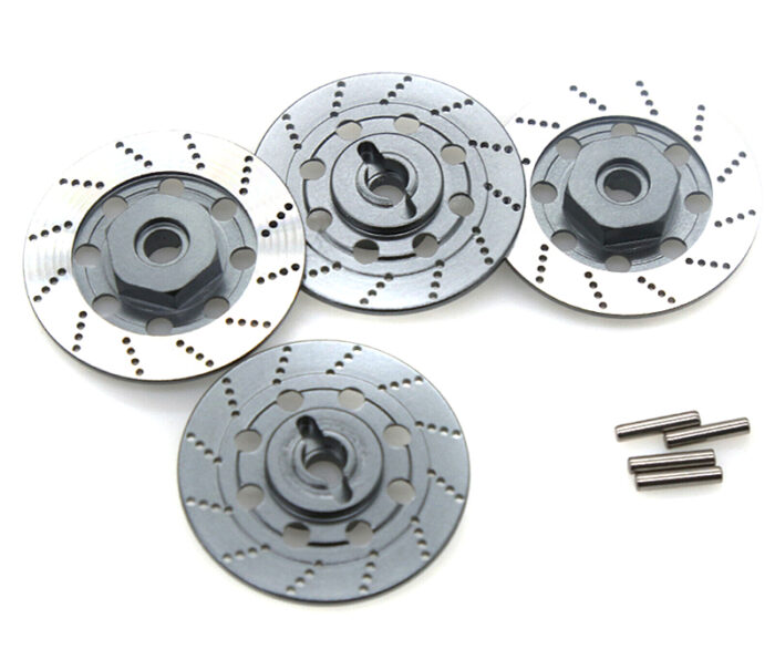 Realistic Alloy Machined Brake 12mm Hex Hub Set for 1/10 Scale On-Road - Image 1