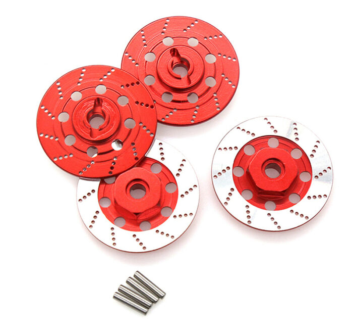 Realistic Alloy Machined Brake 12mm Hex Hub Set for 1/10 Scale On-Road - Image 1