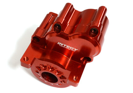 Red Billet Machined Center Gearbox Housing for 1/10 Traxxas E-Revo 2.0