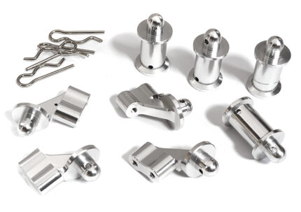 Billet Machined Front & Rear Body Mount Set for Arrma 1/8 Kraton 6S BLX V3