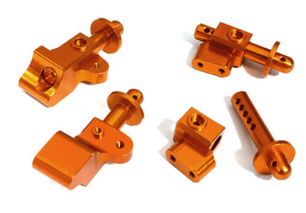 Billet Machined Front & Rear Body Mount Set for Arrma 1/8 Outcast 6S BLX