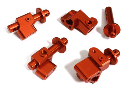 Billet Machined Front & Rear Body Mount Set for Arrma 1/8 Outcast 6S BLX