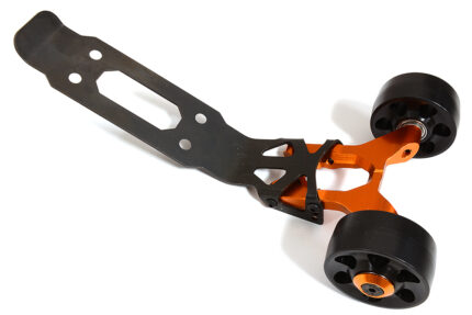 Billet Machined Orange Wheelie Bar for Traxxas 1/10 Maxx 4S