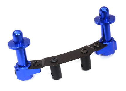 Billet Machined Front Body Mount Set for Arrma 1/10 Vorteks 4X4 3S BLX - Blue