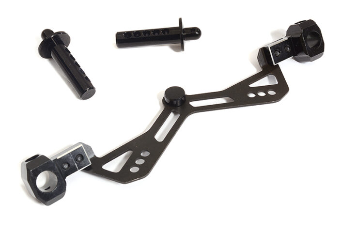 Billet Machined Front Body Mount Set for Team Associated DR10 Drag Race Car RTR - Image 1