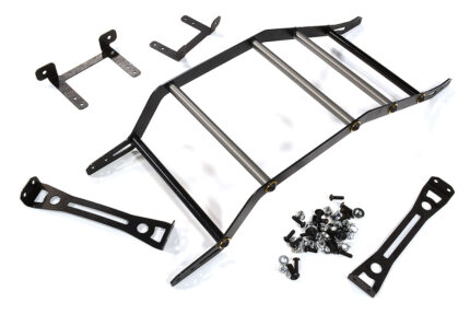 Metal Alloy Exo-Skeleton Body Roll Cage Kit for Arrma 1/8 Outcast 6S BLX - Grey