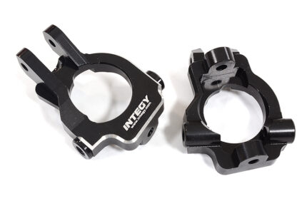 Billet Machined Black Caster Blocks for Losi 1/10 Lasernut U4 4WD Brushless RTR