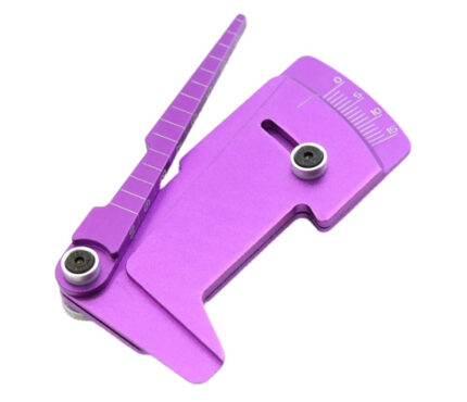 Aluminum Alloy Ride Height 3-to-10mm & Camber Gauge for 1/10 Drift & TC