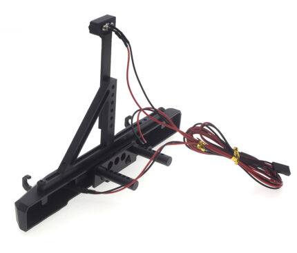 Alloy Realistic Rear Bumper w/ LED for 1/10 Scale Crawler (Mount=41-43mm)