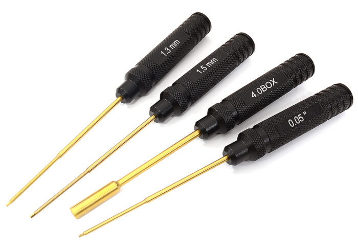 Allen Hex Wrench 0.05, 1.3, 1.5mm & 4mm Nut Driver Tool Set O.D.=18mm for SCX24 - Image 1