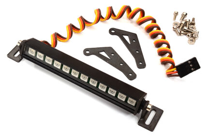 Color LED Light Set w/ Flash Control for 1/10 Crawler SCX10, TRX-4 & D90 W=108mm