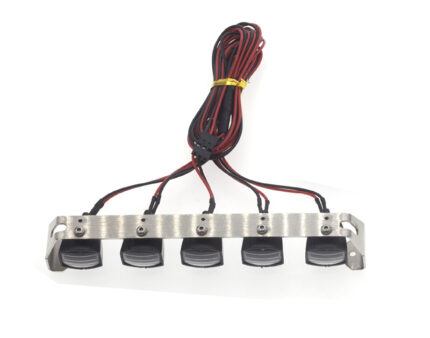 Realistic Spot Light (5) Set w/ LED for 1/10 & 1/8 Scale W=131mm