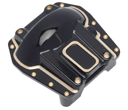 Brass Alloy Black Differential Cover 115g for Axial SCX6 Crawler