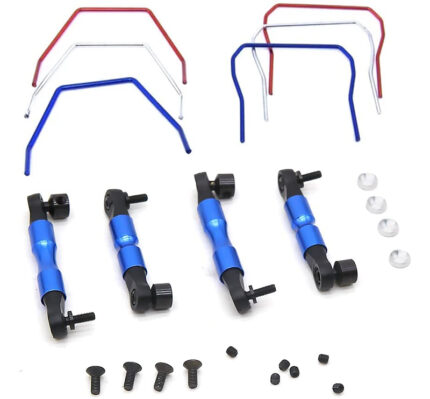 Front & Rear Anti Roll Stabilizer Sway Bar Kit for Traxxas 1/10 Slash 4X4