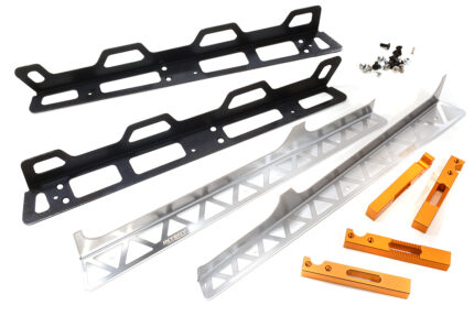 Billet Machined Rock Rails for Axial SCX6 Crawler - Orange