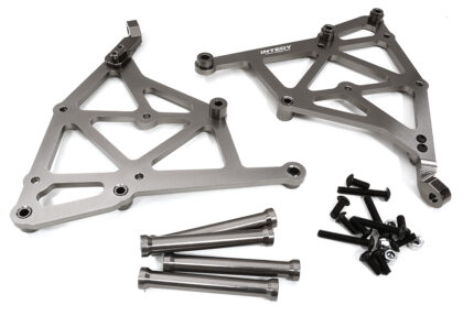 Grey Billet Machined Wing Mount Upgrade for Losi 1/5 Desert Buggy XL-E & 2.0