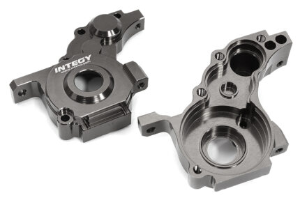 Machined Grey Center Gearbox Housings for Losi 1/10 2WD RTR 22S Drag, SCT & ST