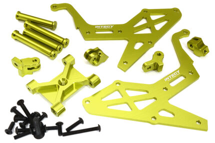 Machined Green Spare Tire Rack Set for Losi 1/10 Lasernut U4 4WD Brushless RTR
