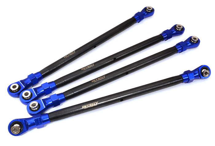 Blue Front and Rear Lower Suspension Links for Axial SCX6 RC Crawler - Image 1