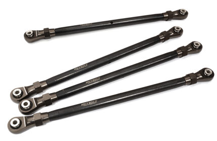Grey Front & Rear Lower Suspension Linkages for Axial SCX6 Crawler