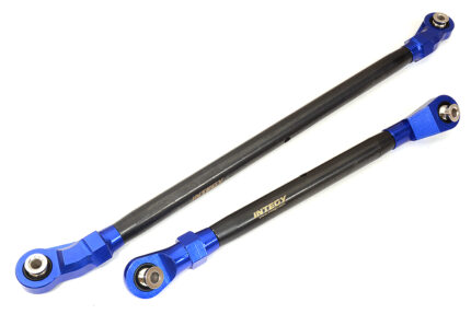 Blue Alloy Steering & Panhard Linkages for Axial SCX6 Crawler