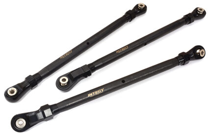 Black Upper Suspension Link Kit for Axial SCX6 Crawler - Front & Rear Set
