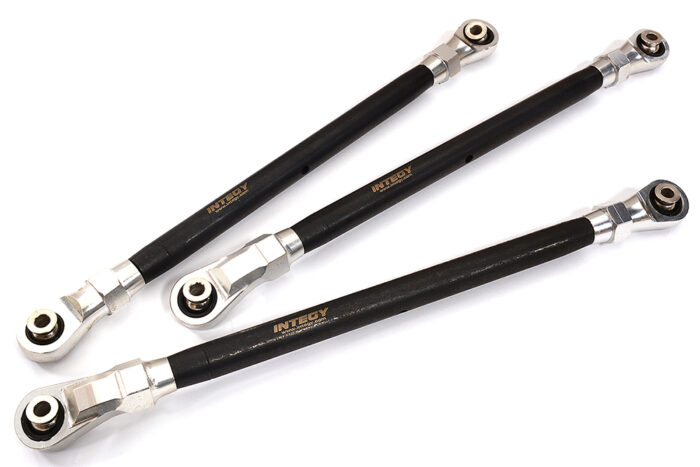 Silver Front & Rear Upper Suspension Linkages for Axial SCX6 Crawler - Image 1