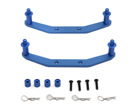 Alloy Machined Front & Rear Body Mounts for Traxxas 1/10 Slash 4X4 Truck