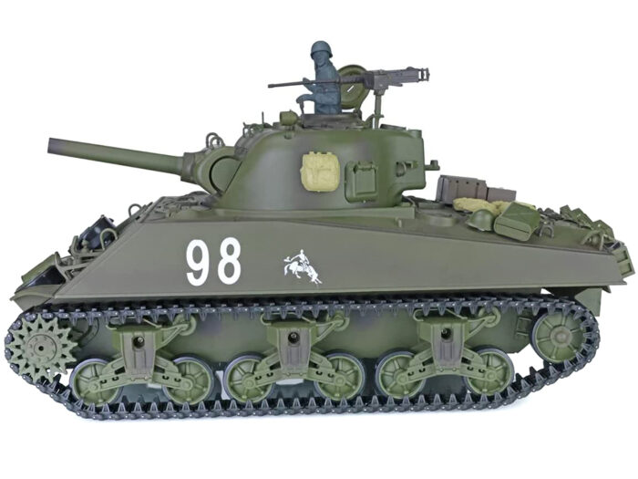 1/16 Scale USA M4A3 Sherman Main Battle Tank, 2.4GHz RC Model HL3898-1Upg 7.0 - Image 2