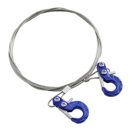 Realistic 1/10 Size Steel Tow Cable & Tow Hooks for 1/10 Scale Off-Road