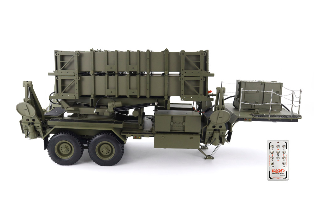 HG-P805 1/12 Military Truck Trailer w/ Missile Launchers Kit, 2.4GHz RC - Image 4