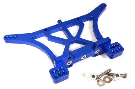 Billet Machined Alloy Rear Shock Tower for 1/10 Slash 2WD & Stampede 2WD - Blue
