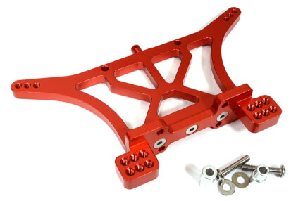 Billet Machined Alloy Rear Shock Tower for 1/10 Slash 2WD & Stampede 2WD - Red