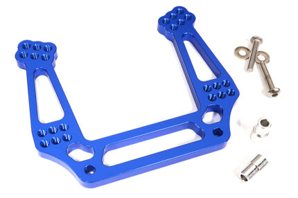 Billet Machined Alloy Front Shock Tower for 1/10 Slash 2WD & Stampede 2WD - Blue